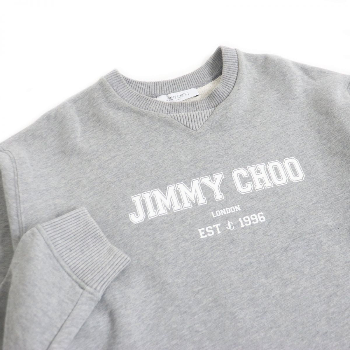 Jimmy Choo JC-COLLEGE Logo Sweatshirt Gray S