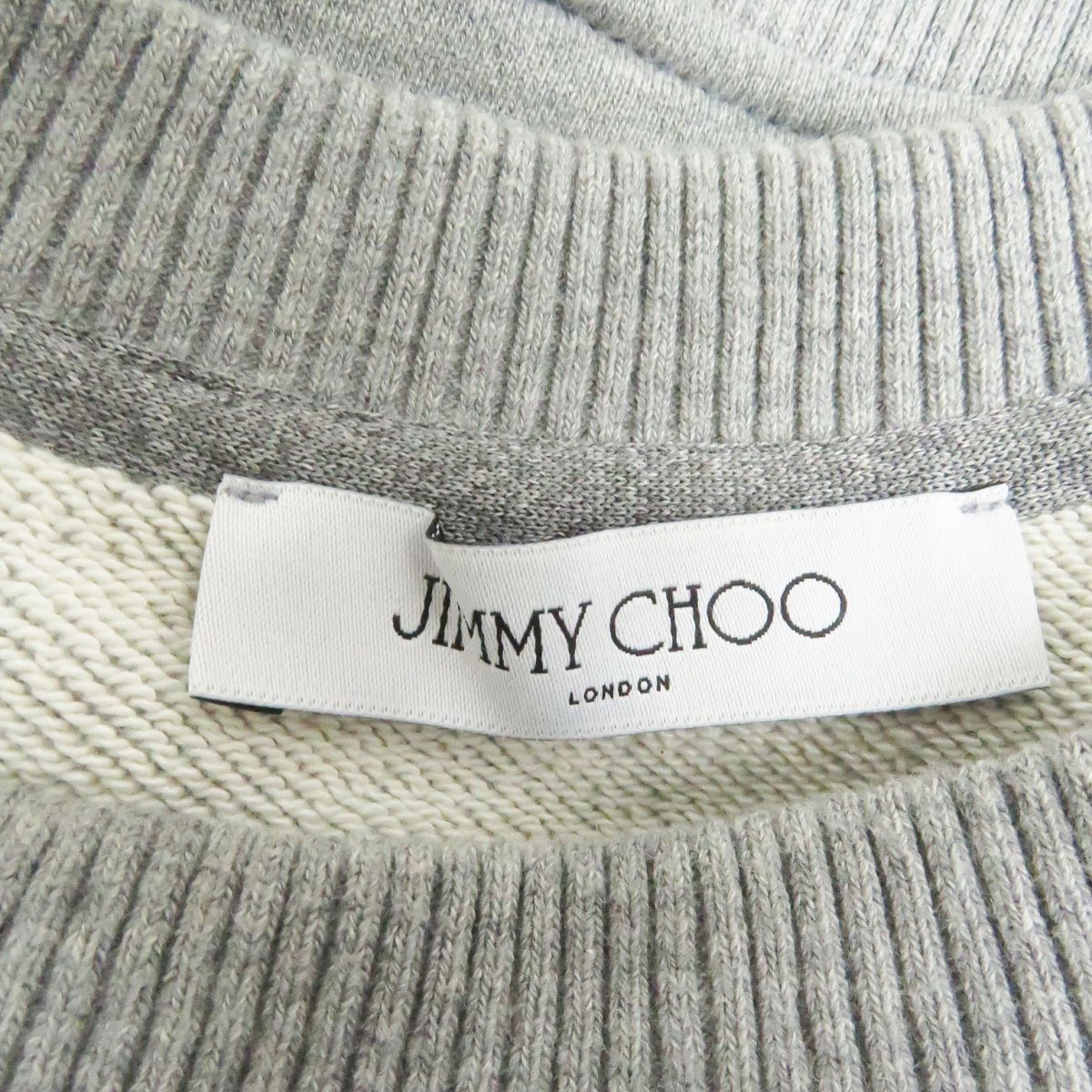 Jimmy Choo JC-COLLEGE Logo Sweatshirt Gray S