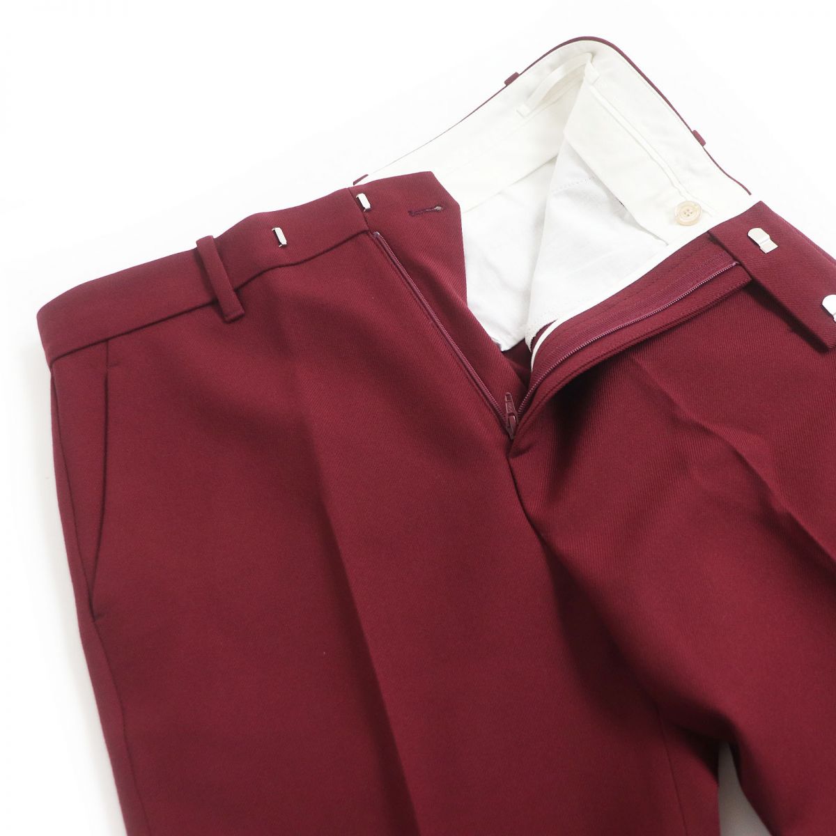 Gucci Cotton Slacks 36 Bordeaux