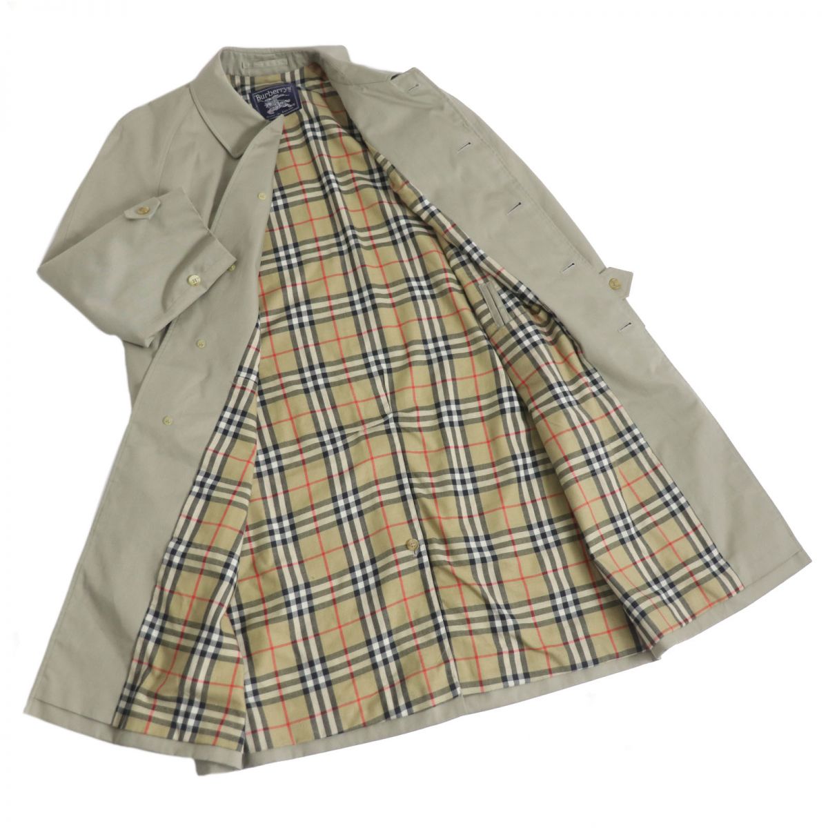 Burberry Vintage Nova Check Smock Coat Beige