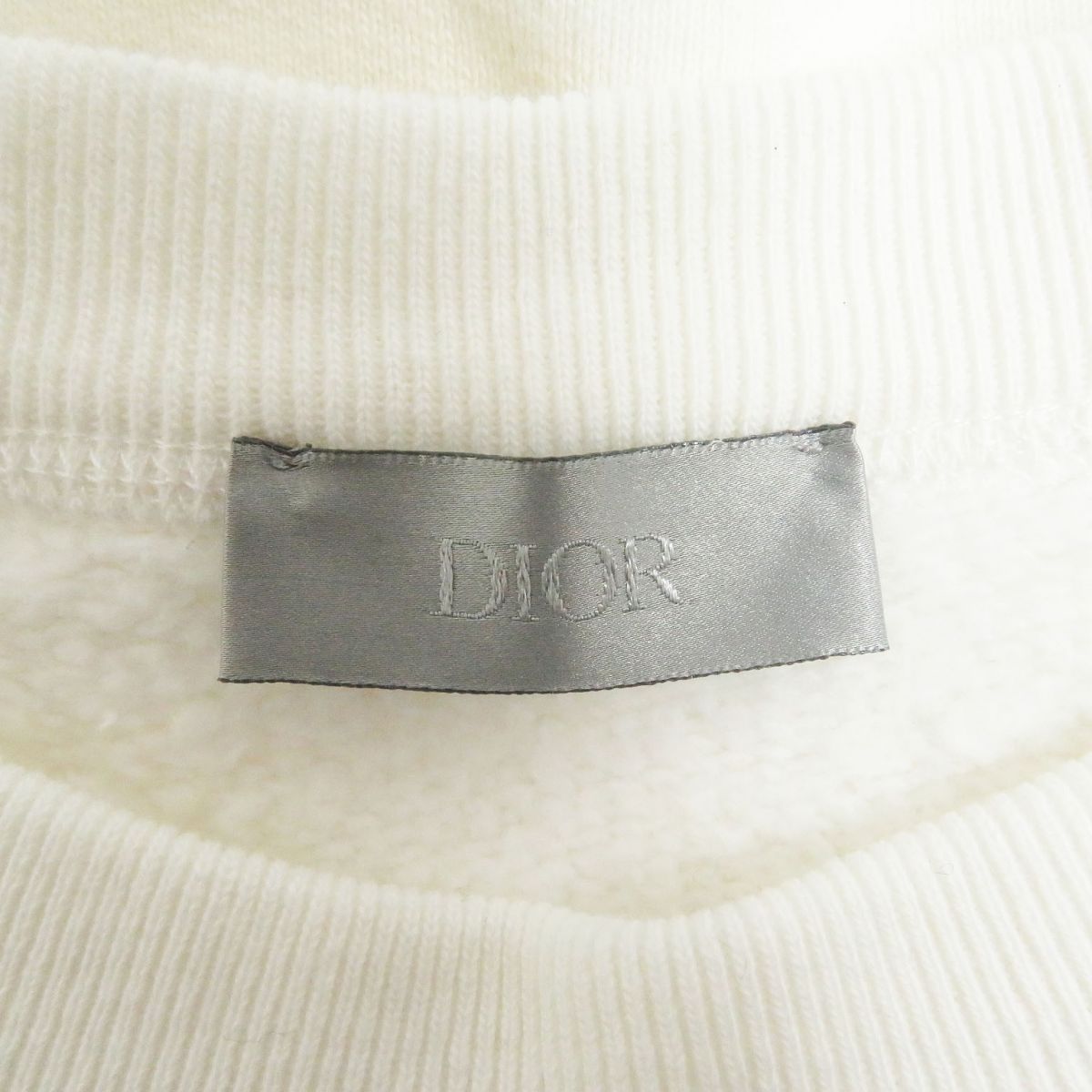 Dior Sacai Logo Patch Sweatshirt Ivory S