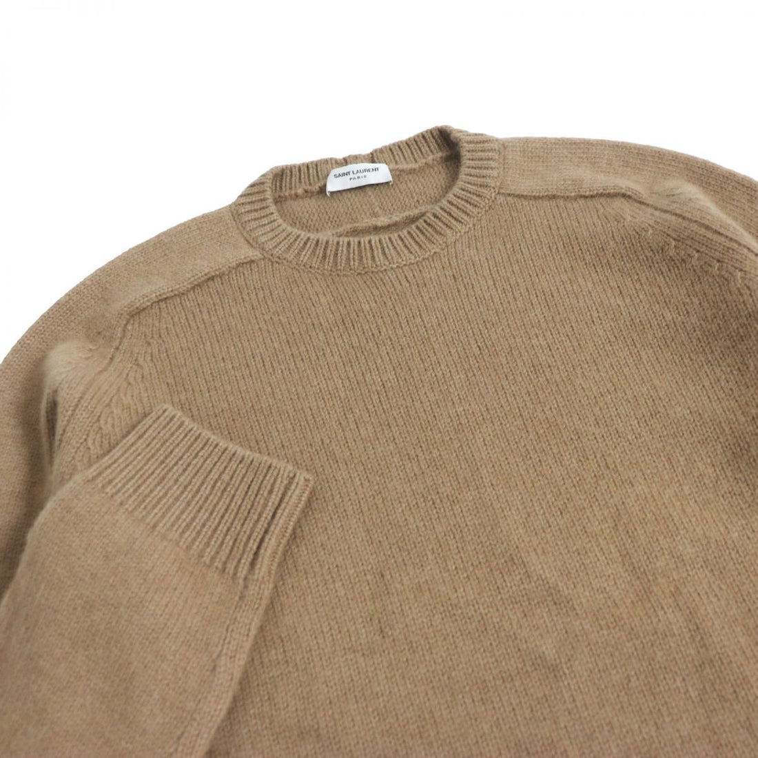 Saint Laurent Camel Knit Sweater XS