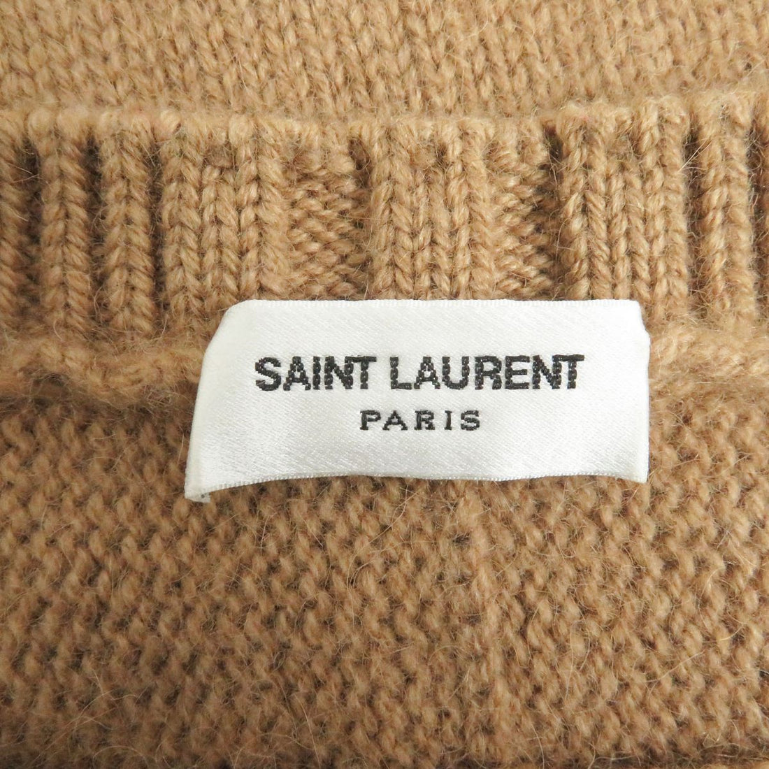 Saint Laurent Camel Knit Sweater XS