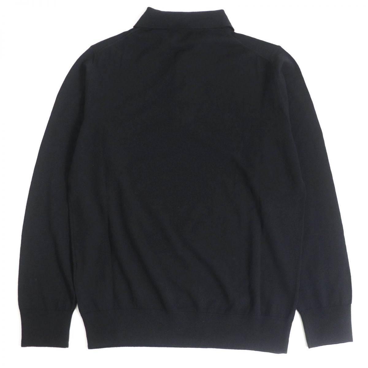 Moncler Wool Long Sleeve Knit Polo Shirt L