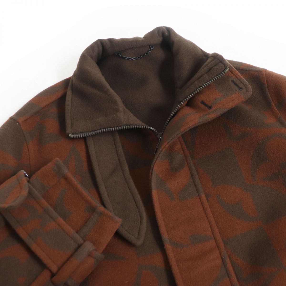 Louis Vuitton Wool Silk Monogram Blouson Jacket