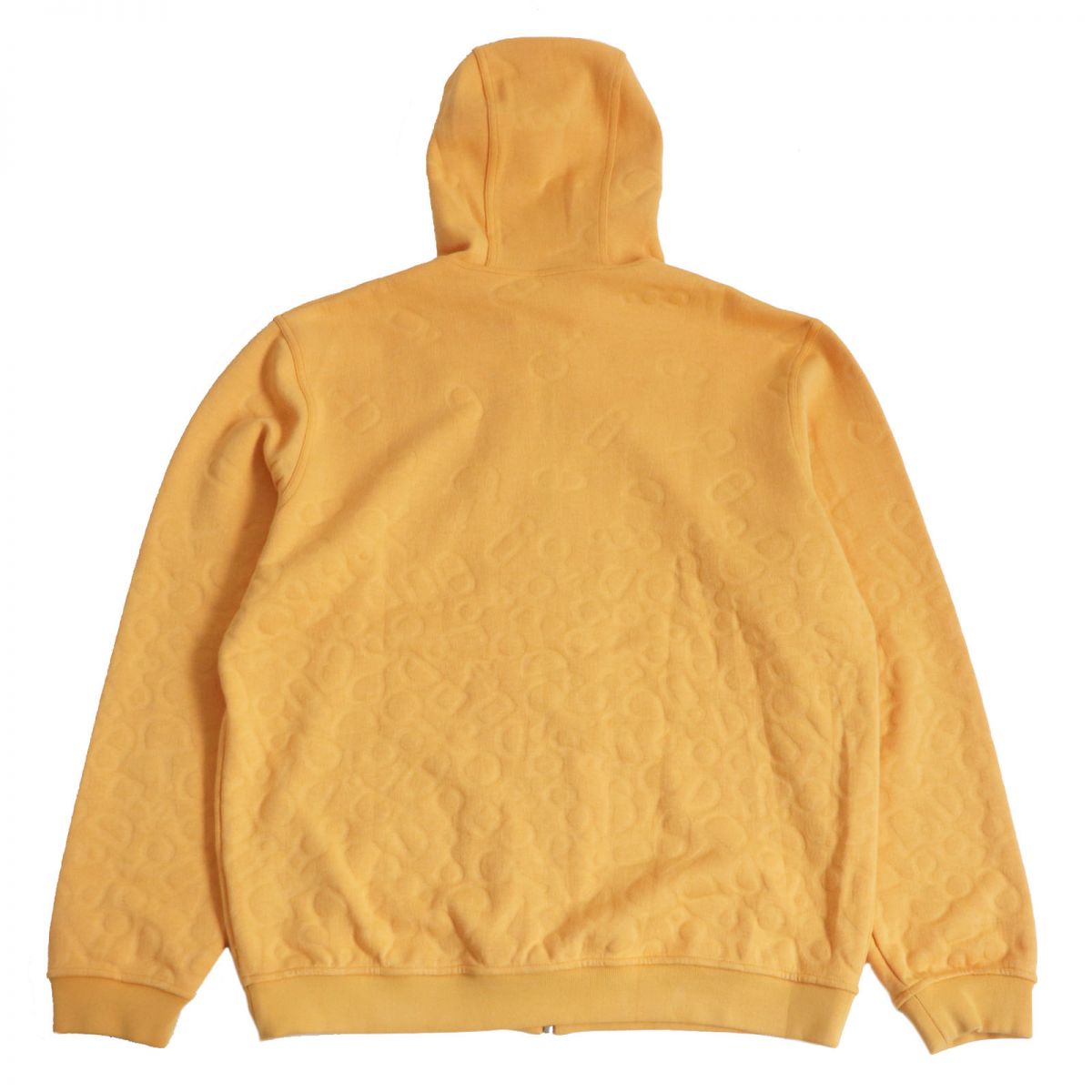 Hermes XXL Orange Embossed Zip Hoodie