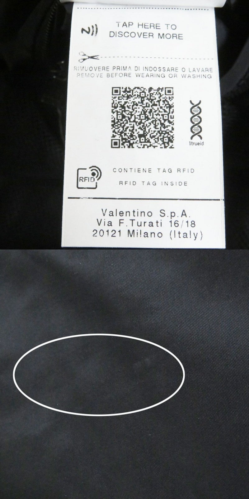 Valentino Logo Print Nylon Parka Blouson