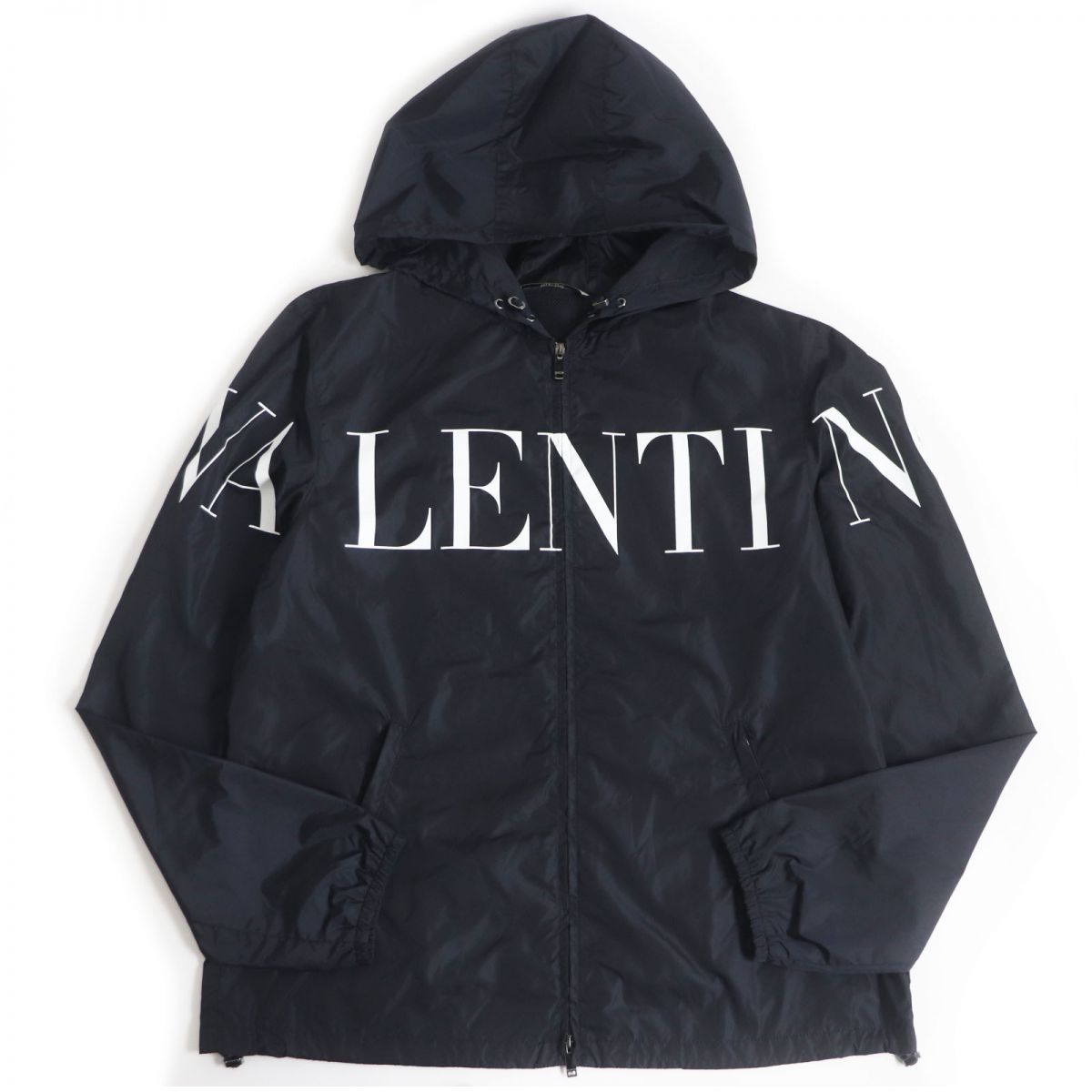 Valentino Logo Print Nylon Parka Blouson