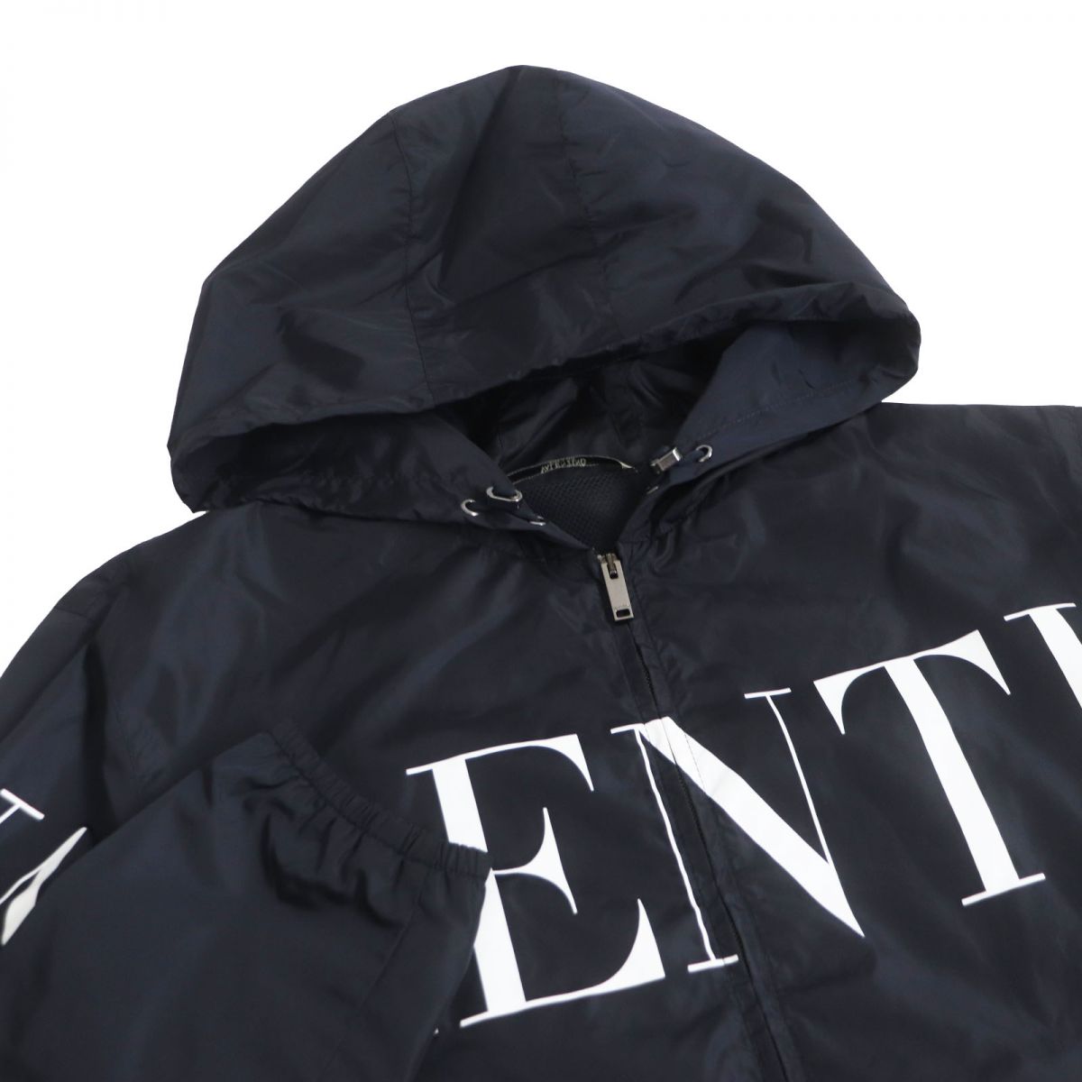 Valentino Logo Print Nylon Parka Blouson