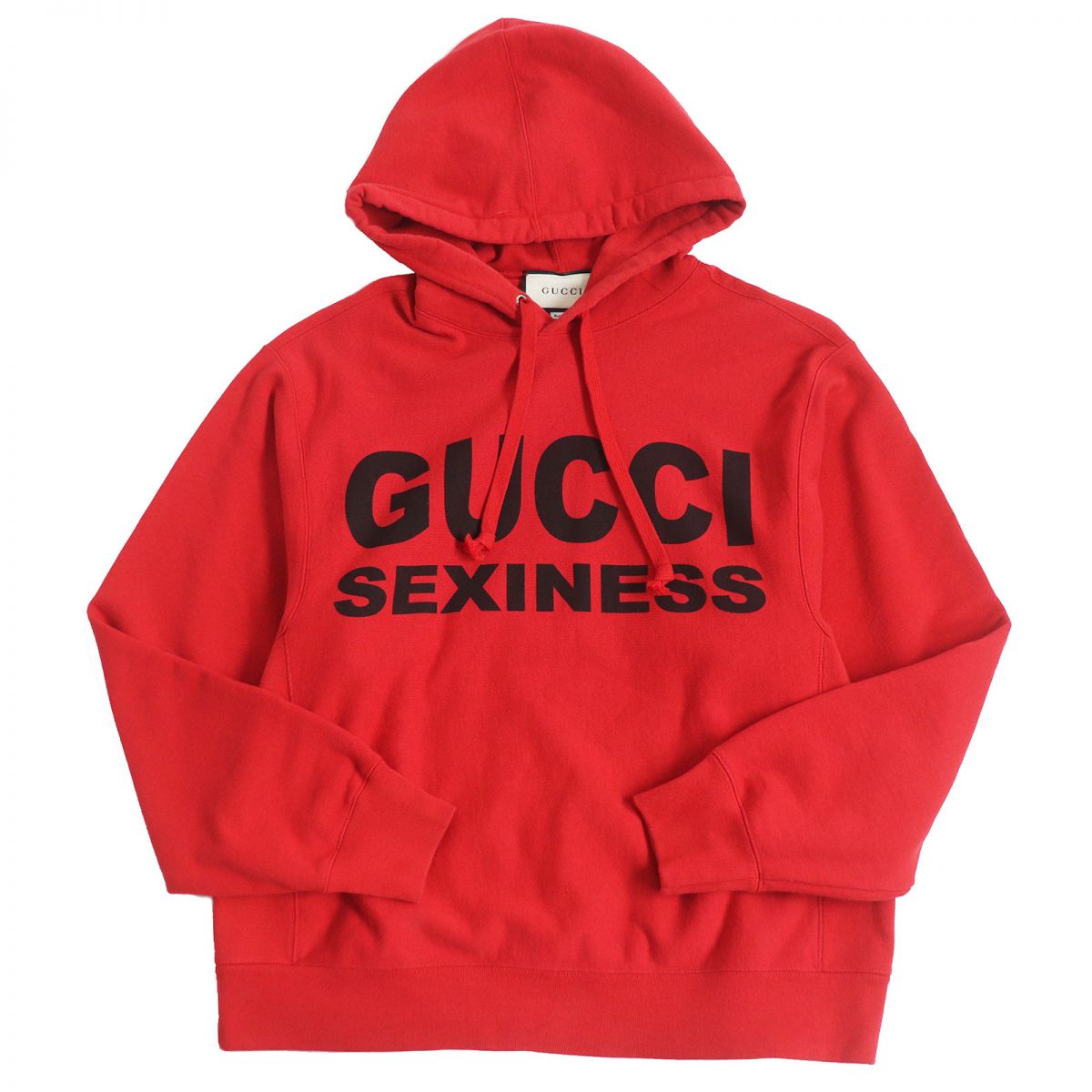 Gucci SEXYNESS 569828 Cotton Hoodie Red S