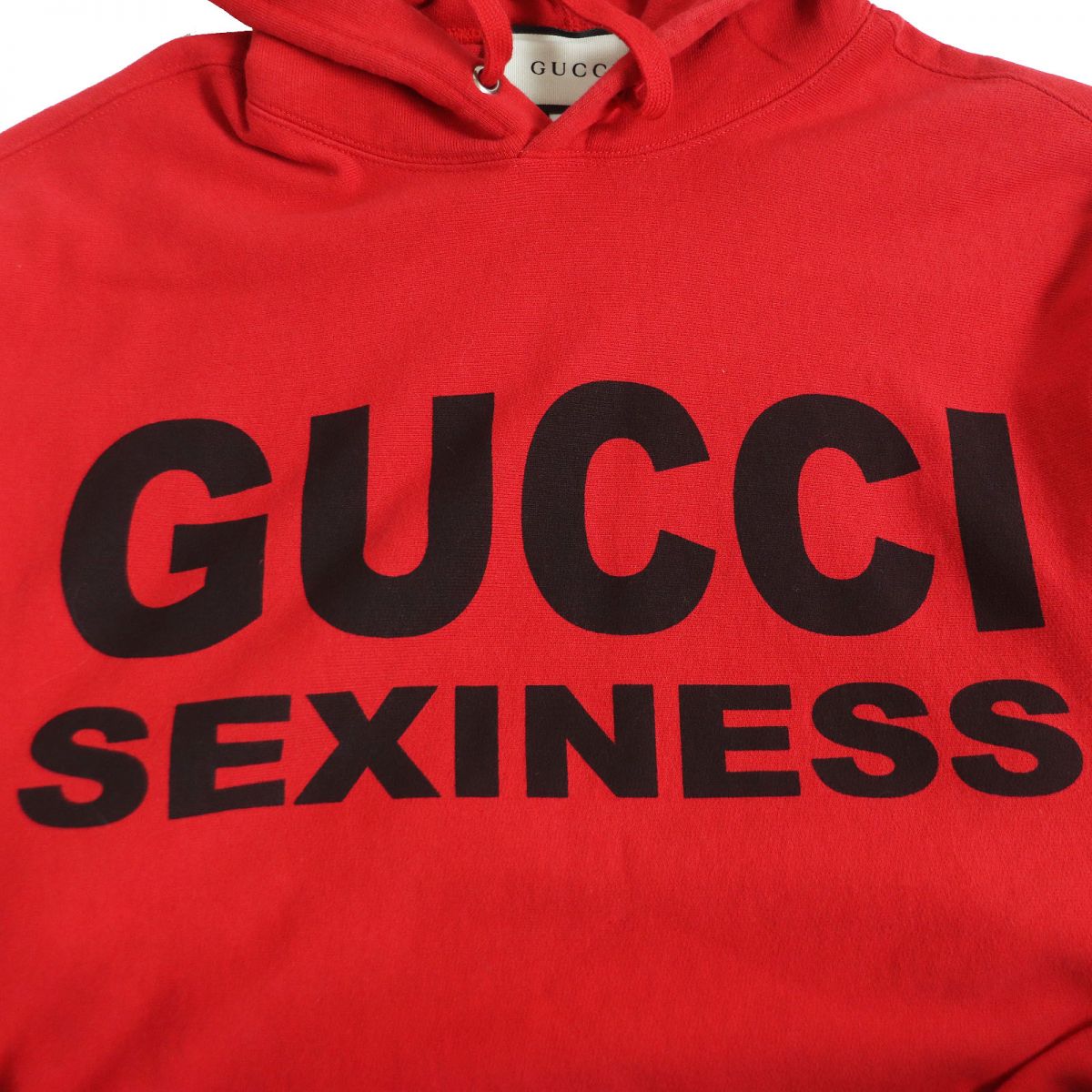 Gucci SEXYNESS 569828 Cotton Hoodie Red S