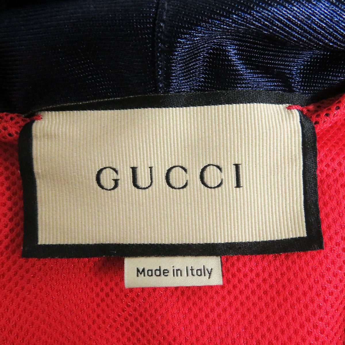 Gucci M Logo Patch Jersey Hoodie 653373