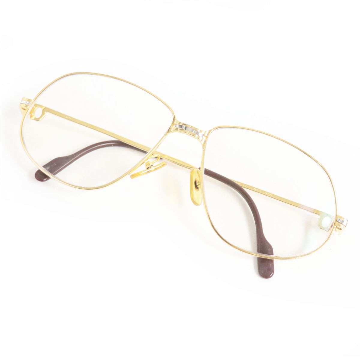 Cartier Maillon Panthere Teardrop Glasses Gold Bordeaux