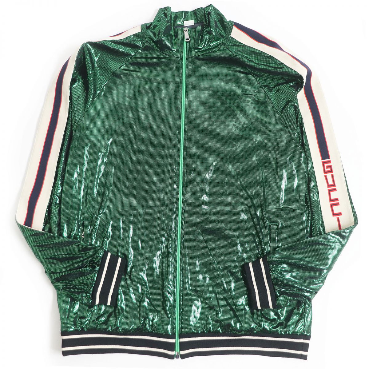 GUCCI 545652 Oversized Laminate Track Jacket M