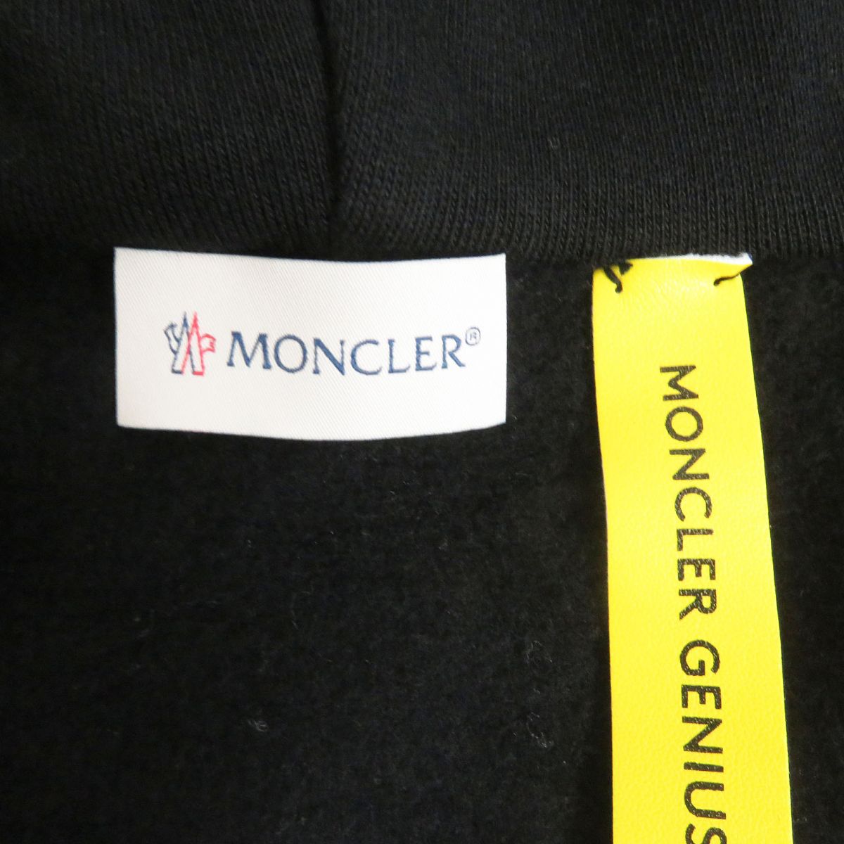 Moncler Black Zip Hoodie Back Print