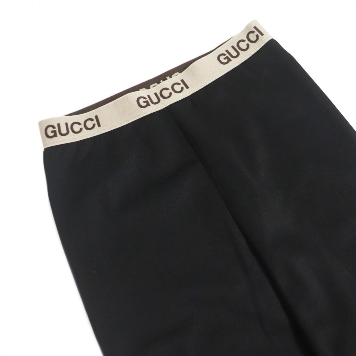 Gucci Ribbed Logo Leggings Black XS