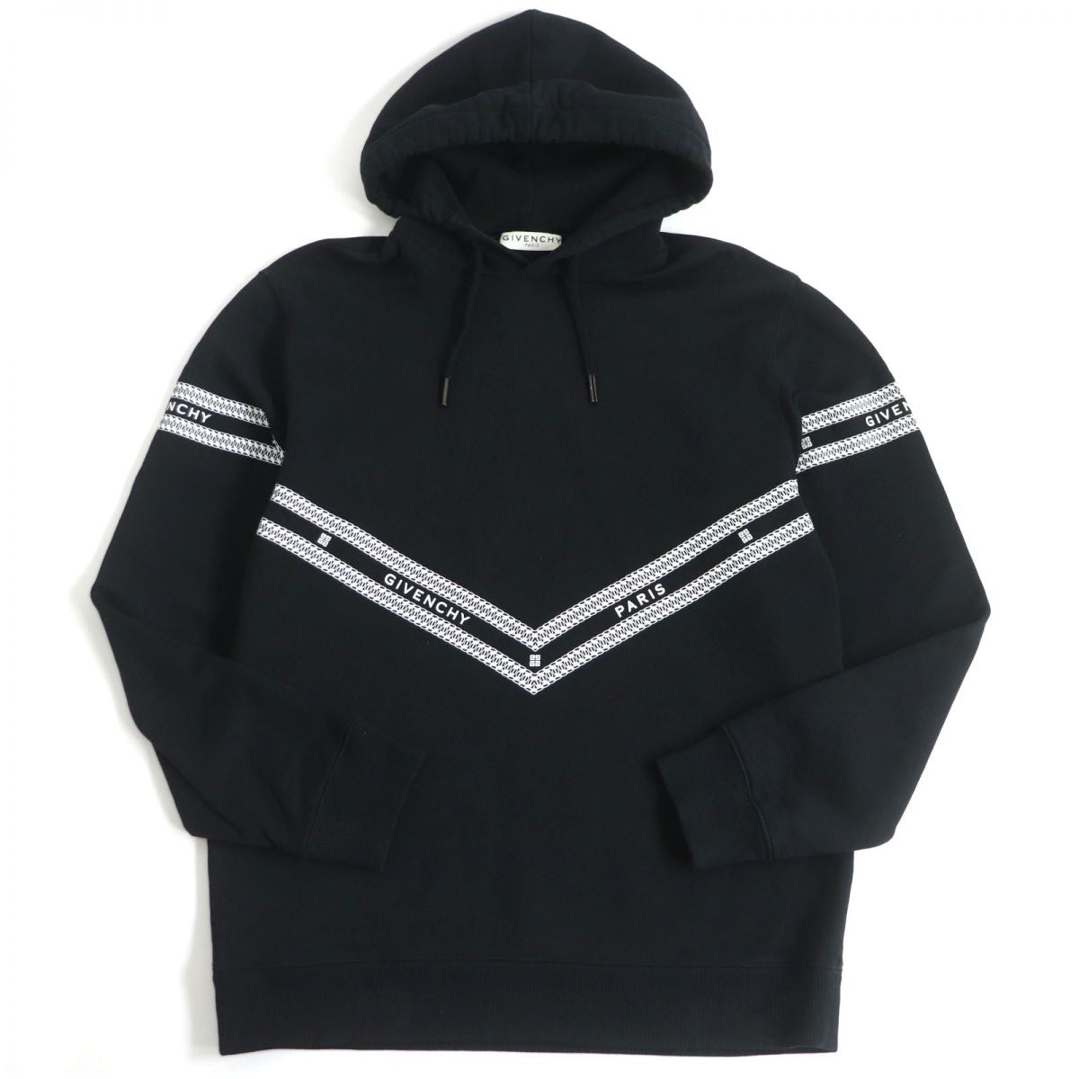 Givenchy Chain Print Pullover Hoodie Black S