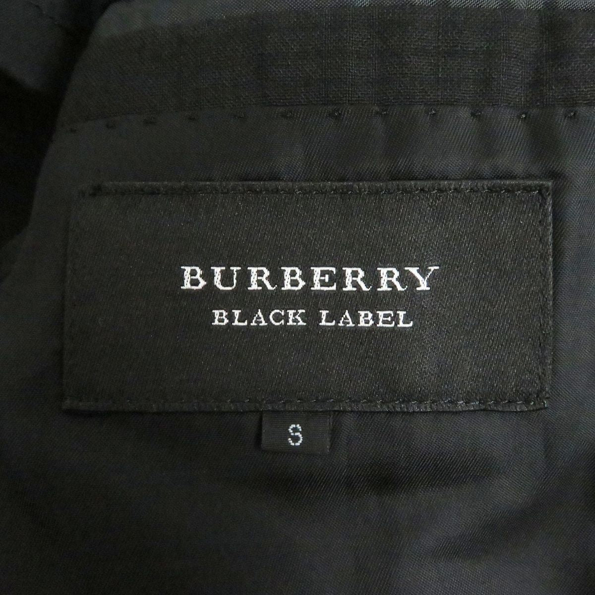 Burberry Wool Black Label Shadow Check Blazer S