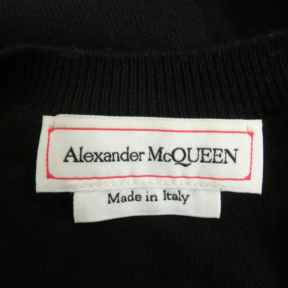 Alexander McQueen Wool Skull Knit Sweater Black S