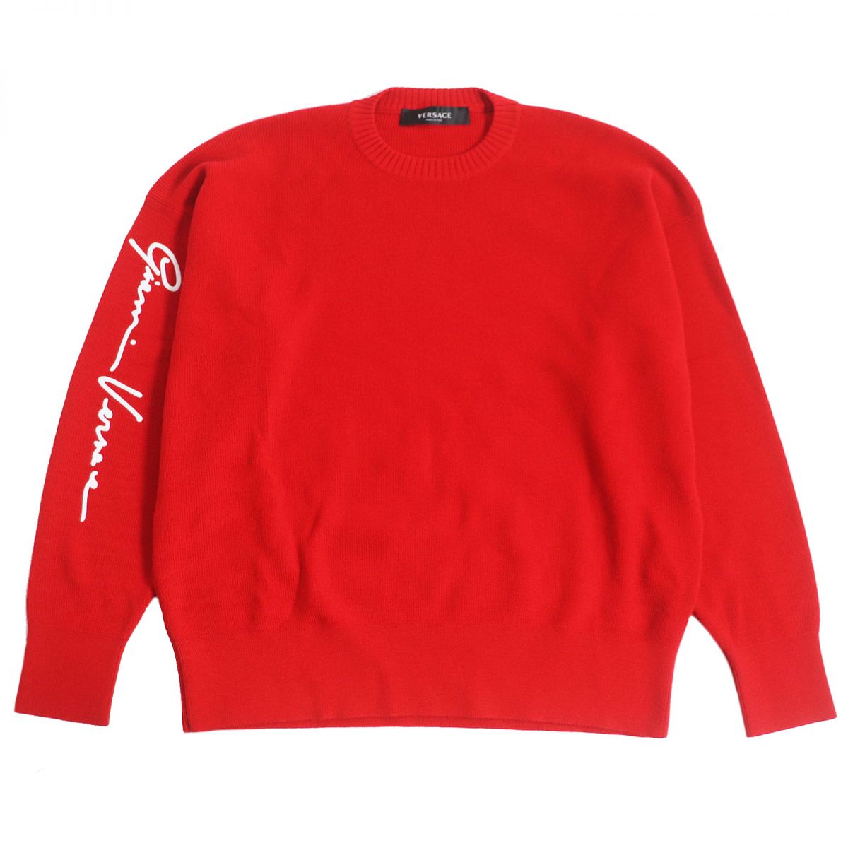 Versace Wool Sweater A85042 Red 40 Italy