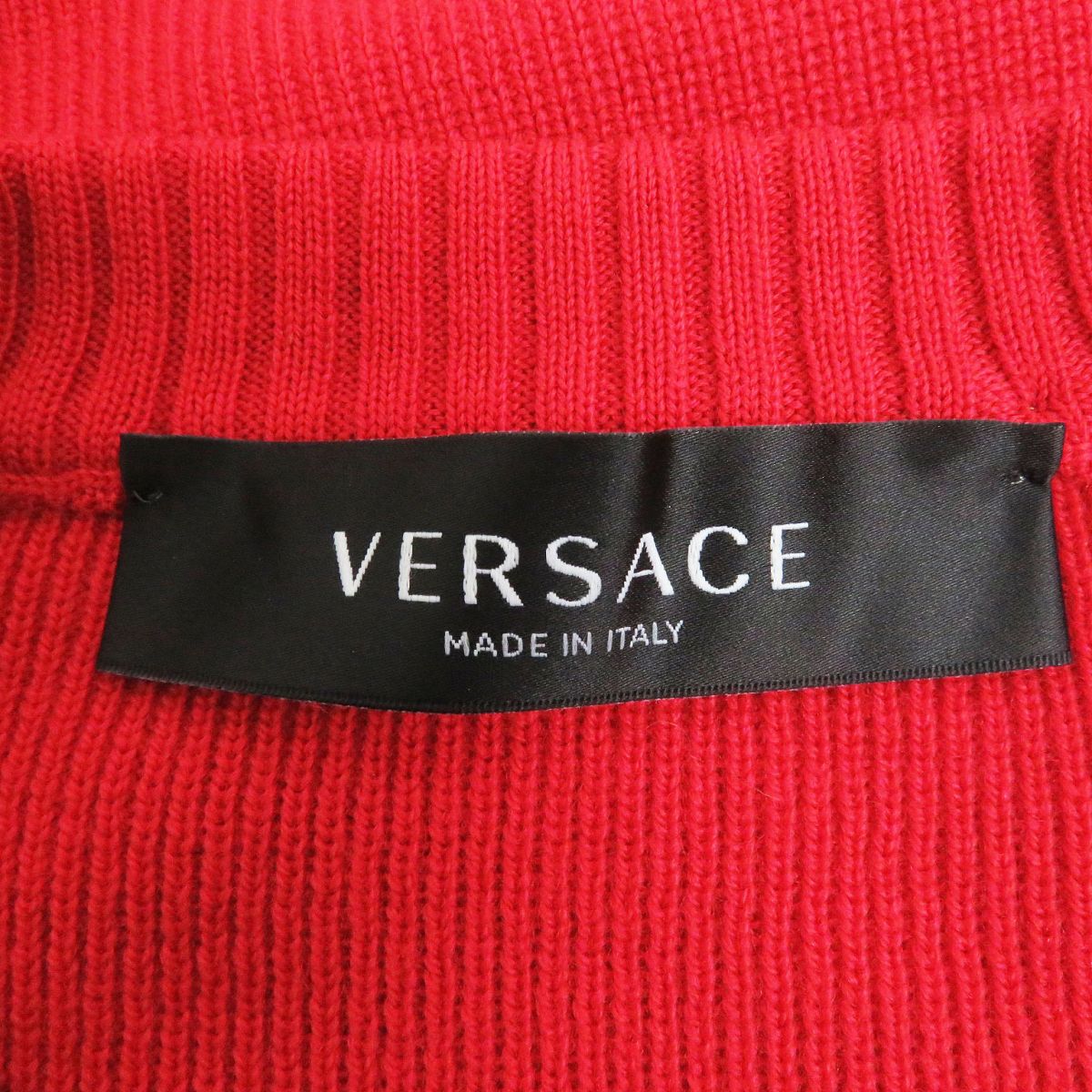 Versace Wool Sweater A85042 Red 40 Italy