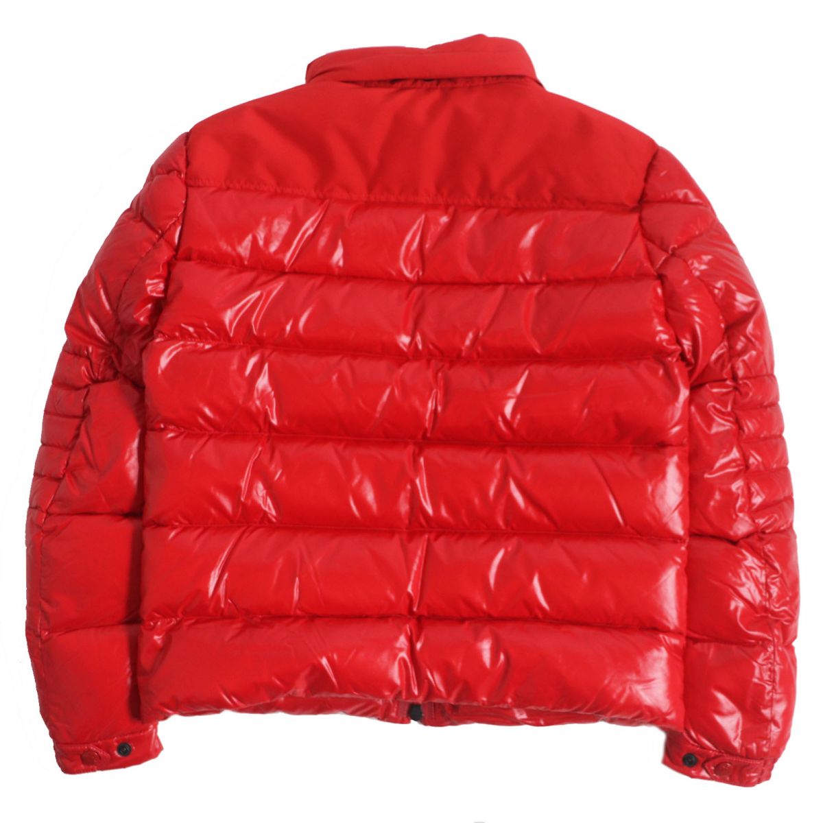 Moncler BRUEL Logo Hooded Down Jacket Red