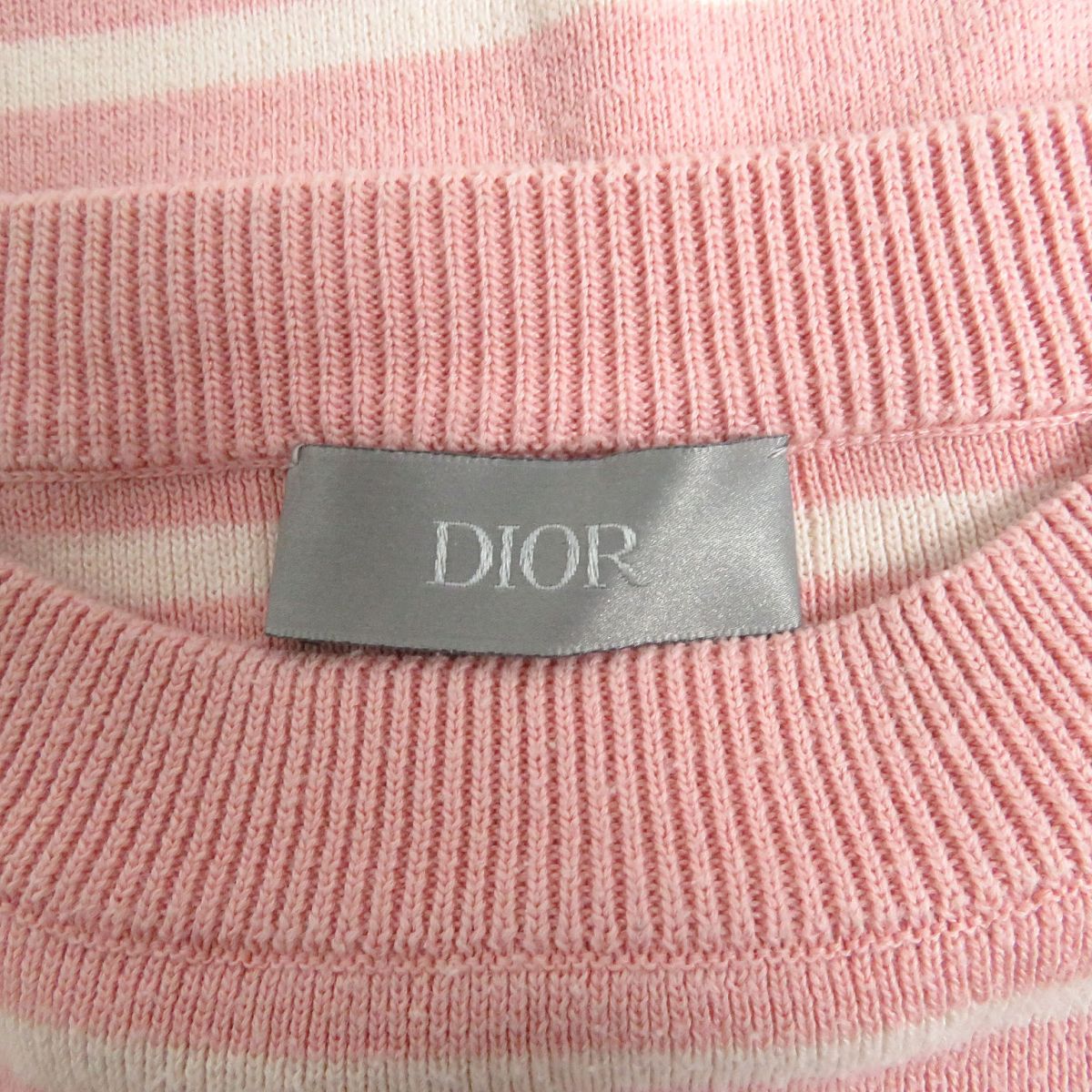 Dior Logo Crew Neck Short Sleeve Knit Shirt S