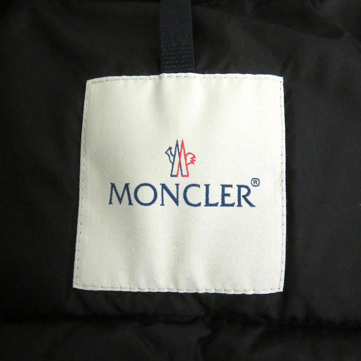 Moncler LECLERC Lamb Leather Down Jacket Black