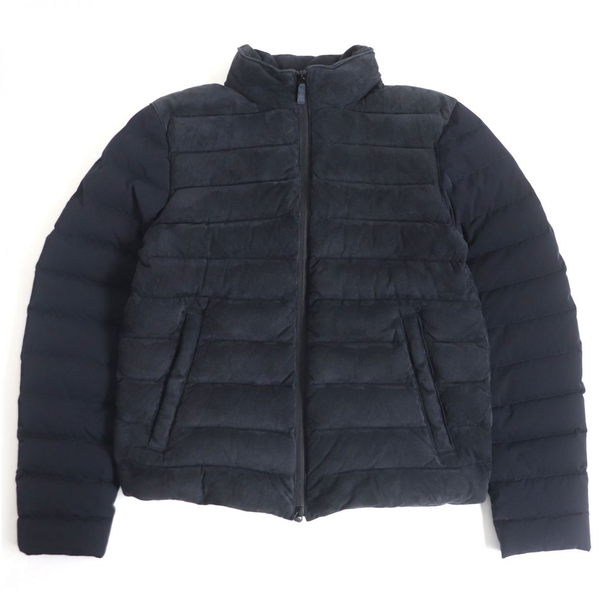 Giorgio Armani Lambskin Down Jacket Navy