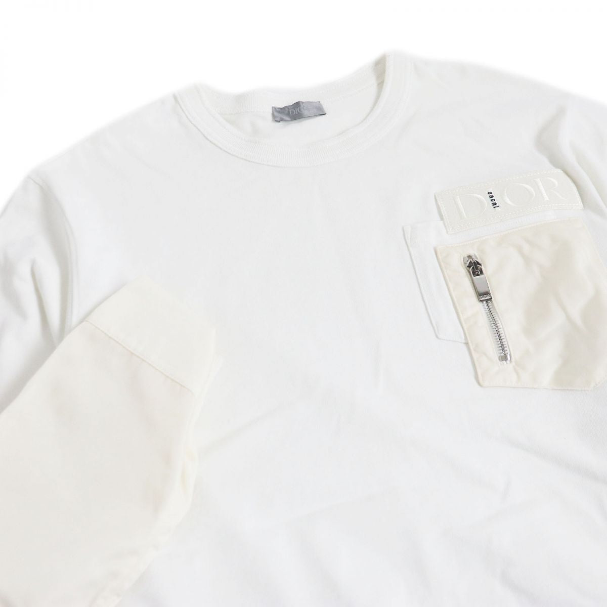 Dior Sacai Nylon Sweatshirt White M