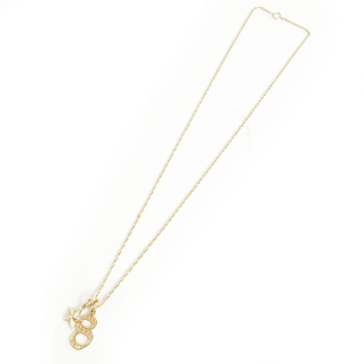 Avalanche 10K Diamond Charm Necklace Yellow Gold