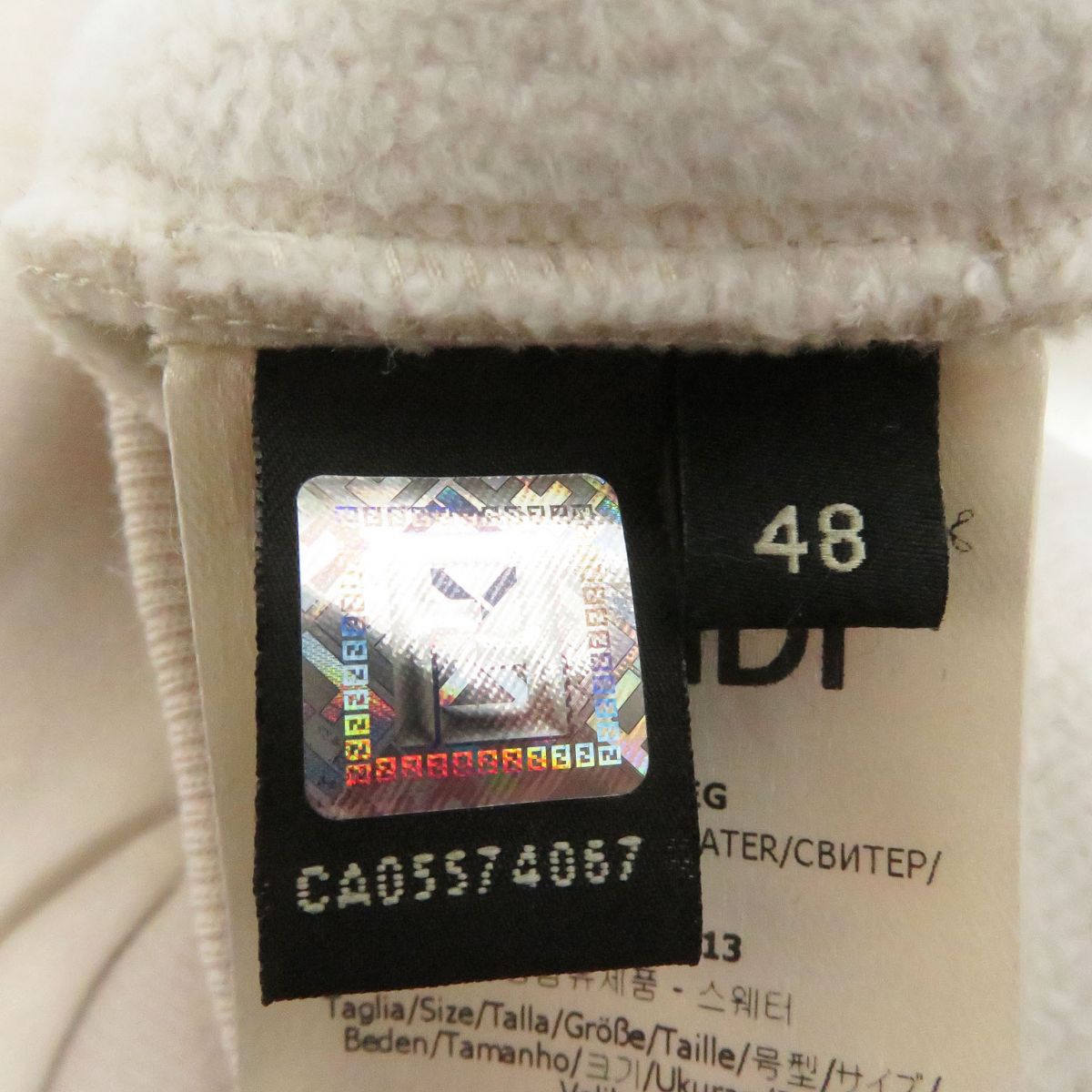 Fendi FF Logo Cashmere Silk Blend Hoodie Pink