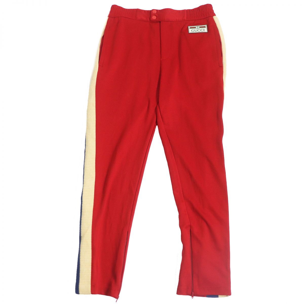 Gucci Logo Patch Track Pants Red M