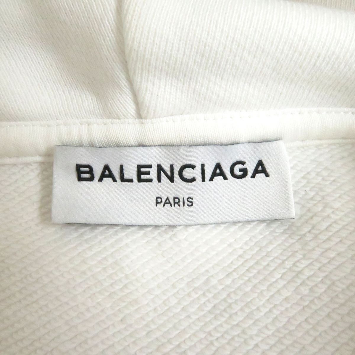 Balenciaga Hood Logo Cotton Sweatshirt L