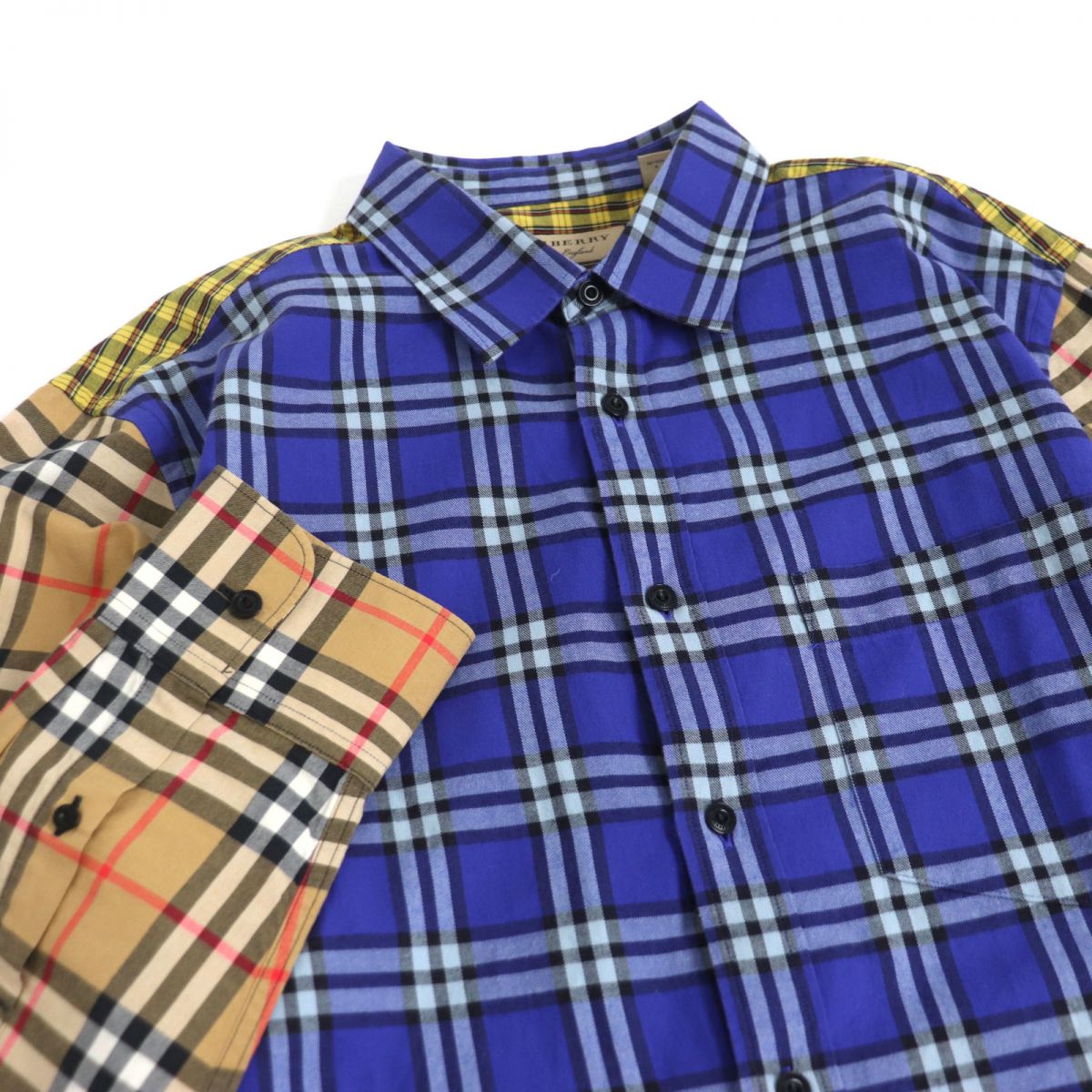 Burberry Crazy Pattern Tartan Nova Check Shirt L