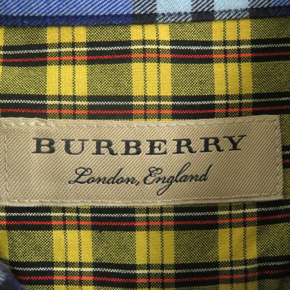 Burberry Crazy Pattern Tartan Nova Check Shirt L