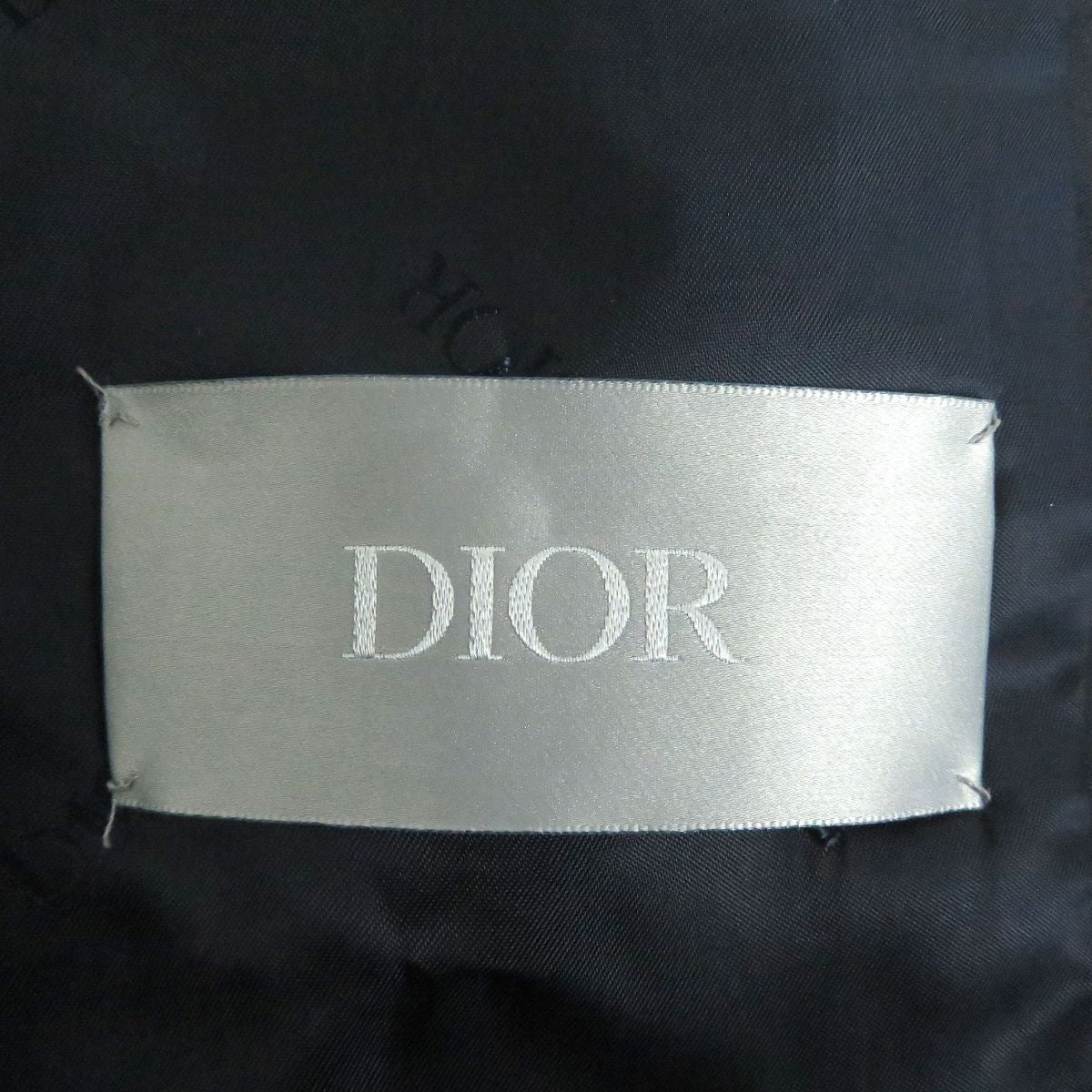 Dior Saddle Arm Pocket Baldachin Coat Navy 44