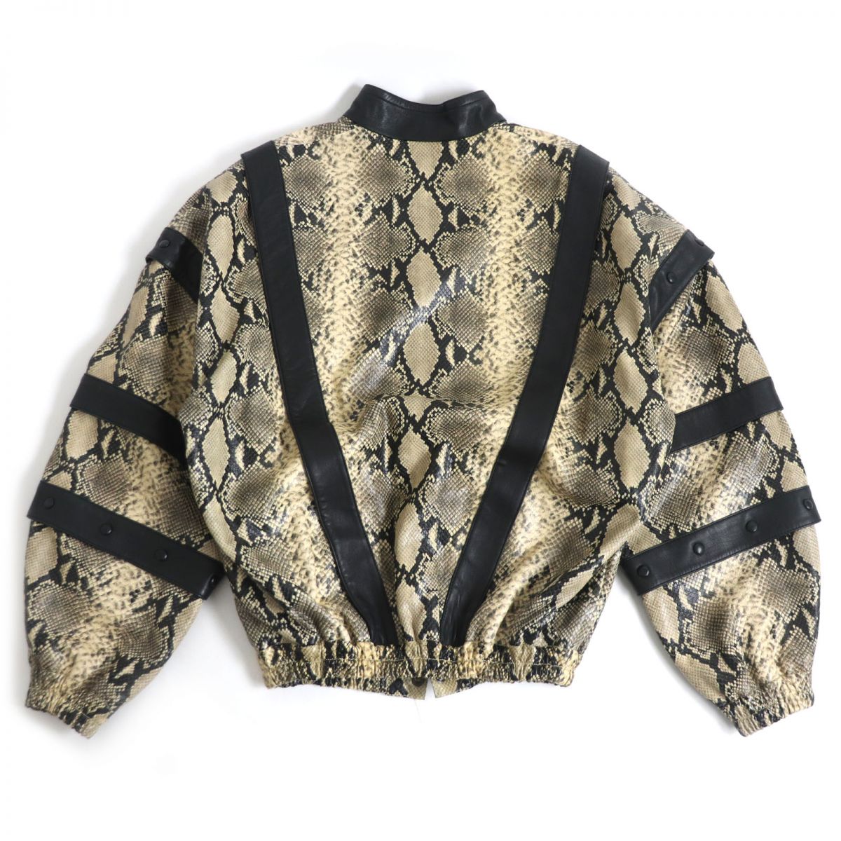 GUCCI Python Embossed Leather 3WAY Blouson Jacket