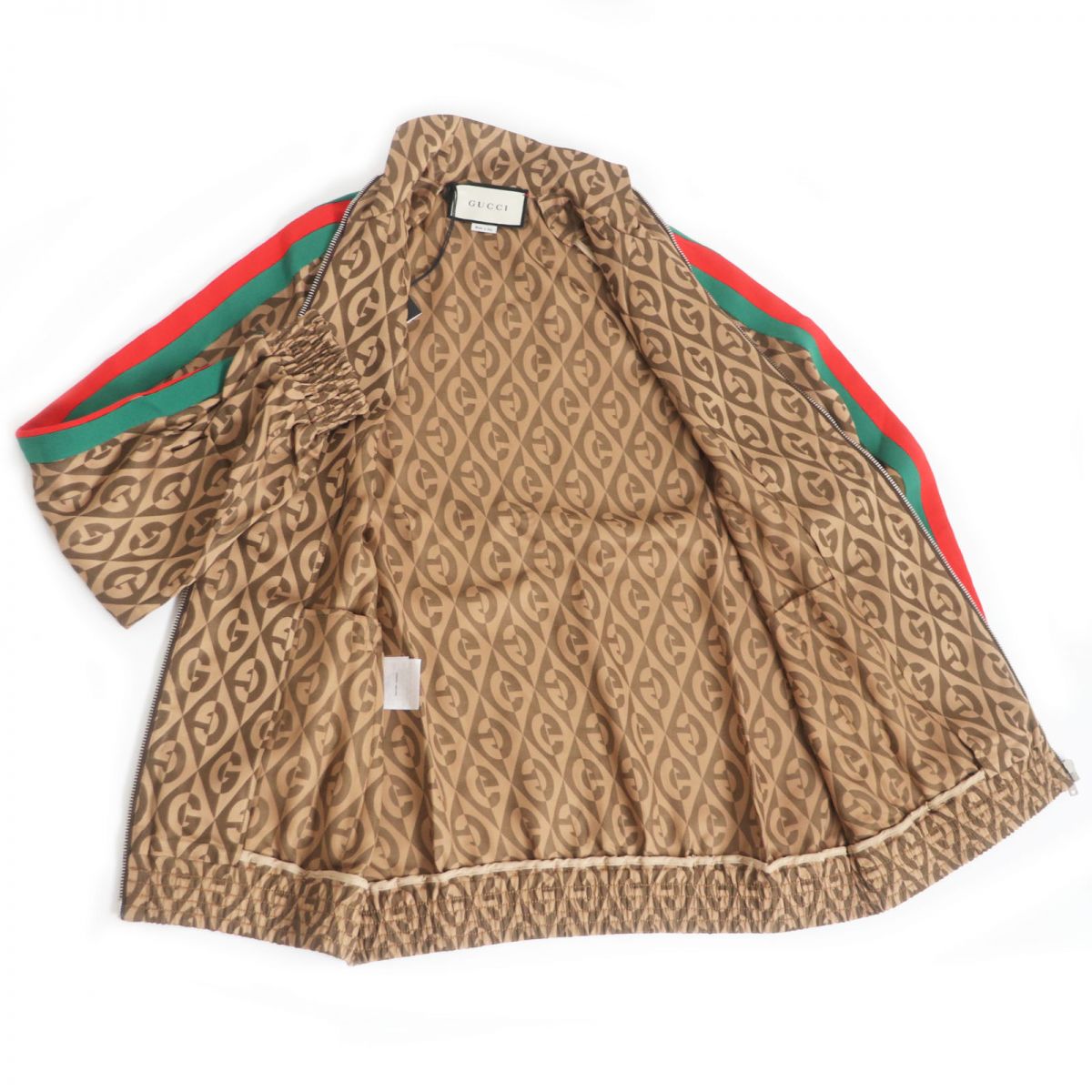 Gucci Rhombus Pattern Track Jacket Brown S