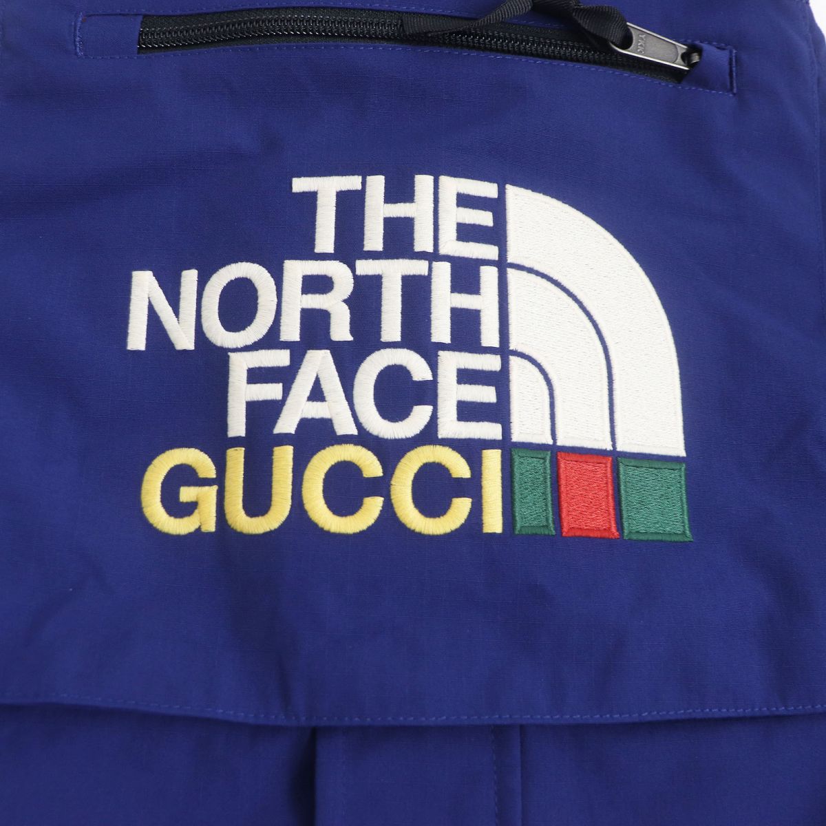 Gucci x The North Face Logo Embroidery Overalls M Blue