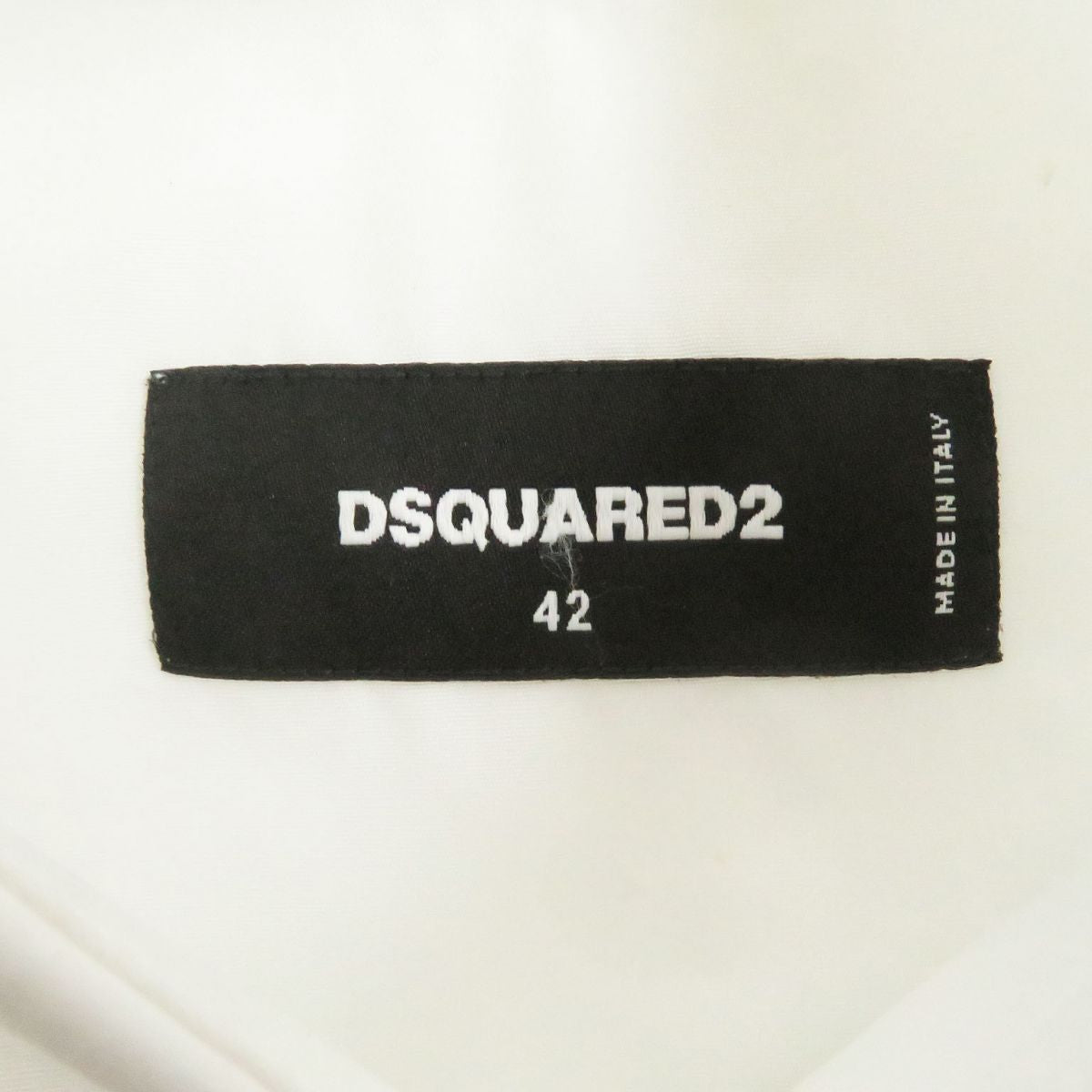 Dsquared2 Zipper Short Sleeve Shirt White