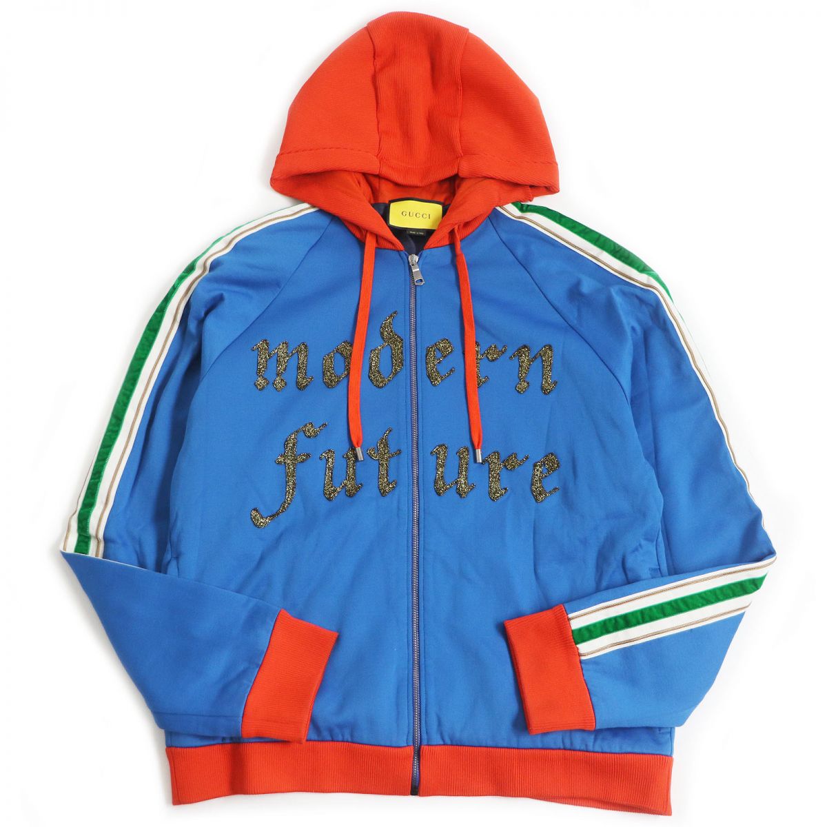 GUCCI Panther Embroidery Hooded Track Jacket XL