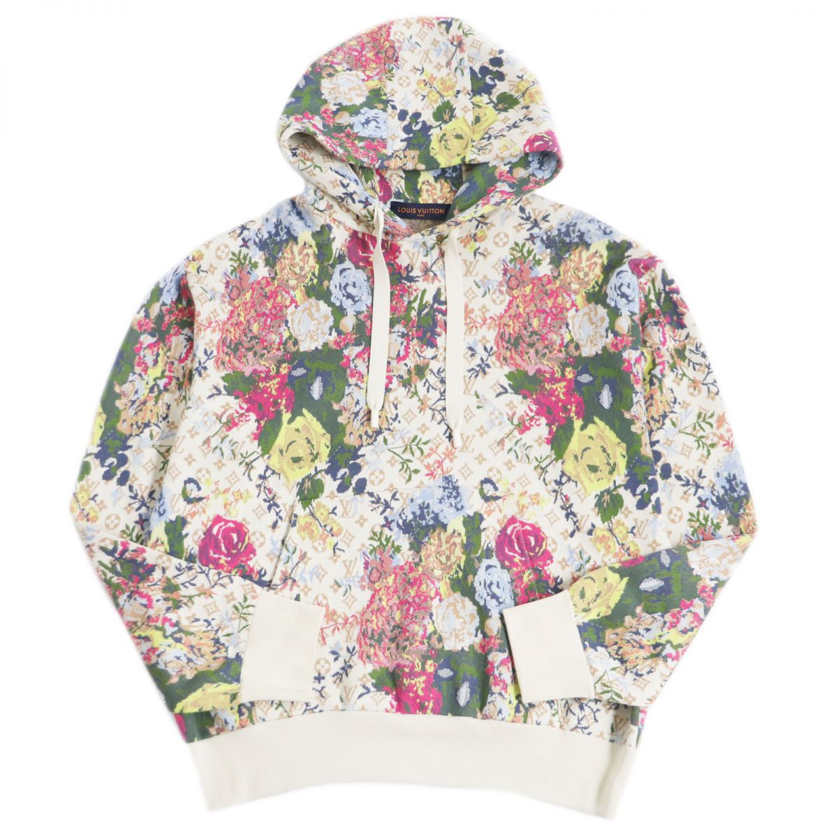 Louis Vuitton Monogram Flower Knit Hoodie M