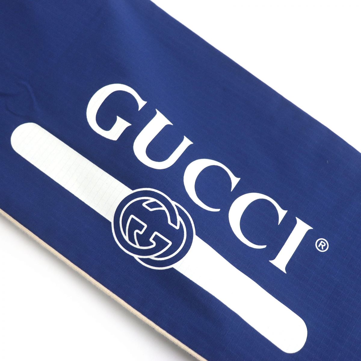 Gucci Logo Print Cotton Jogger Pants Blue 46