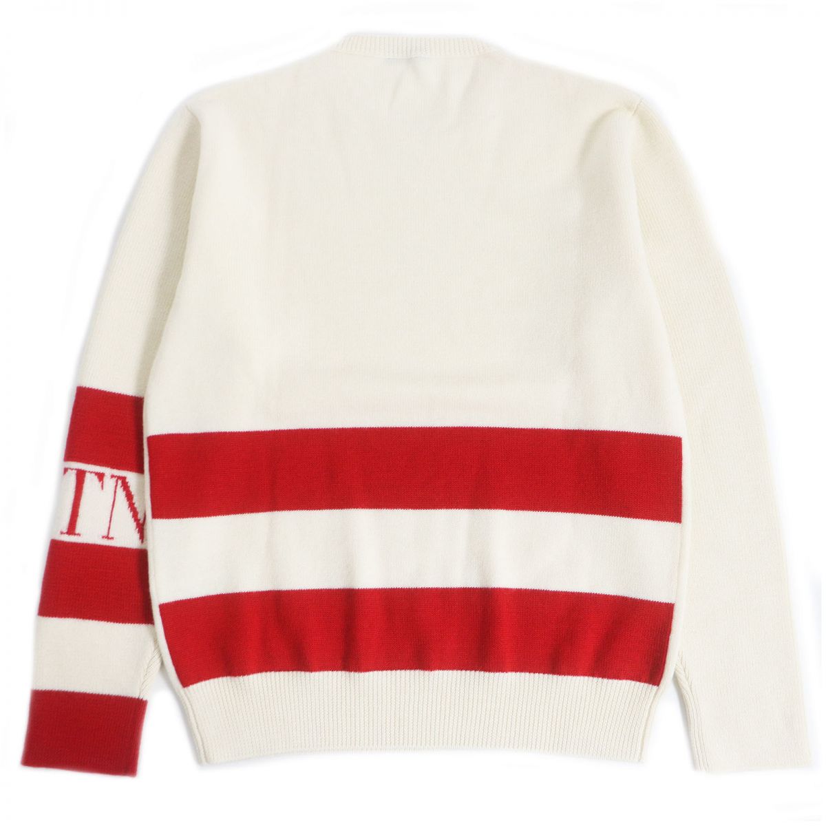 Valentino Wool Sweater VLTN Logo Ivory L