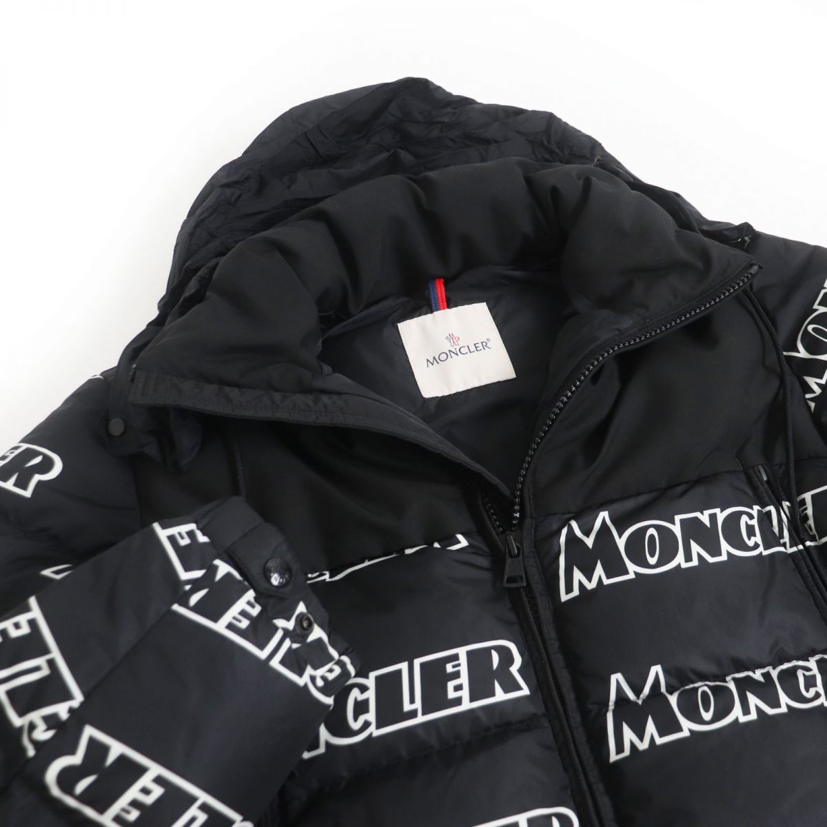 Moncler FAIVELEY Logo Hooded Down Jacket