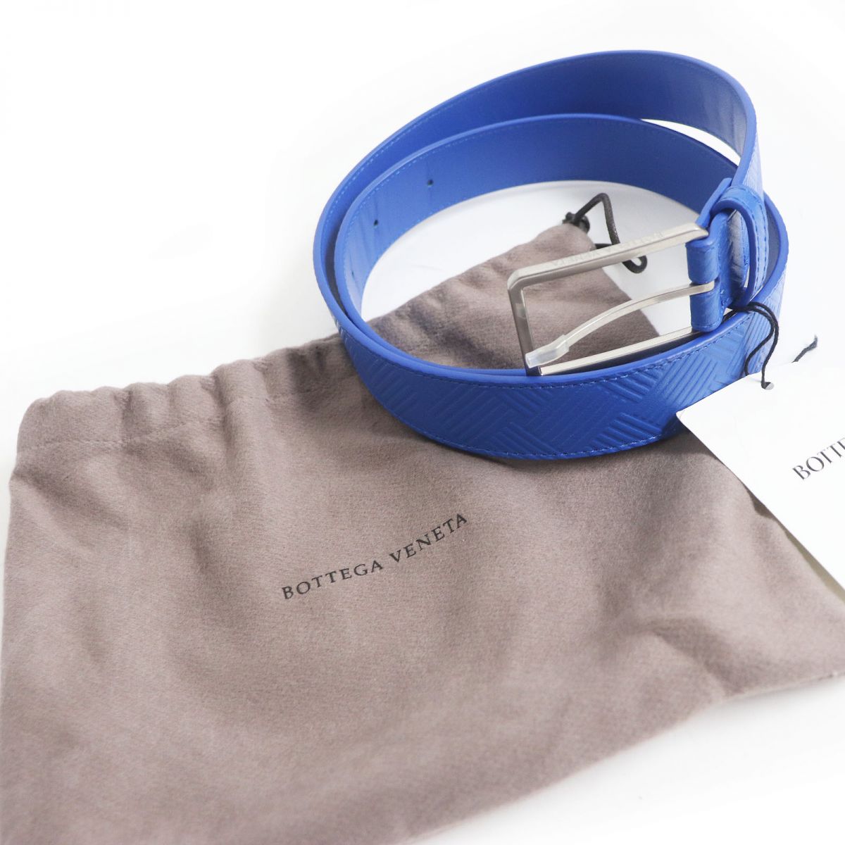 Bottega Veneta Leather Belt Silver Pin Buckle