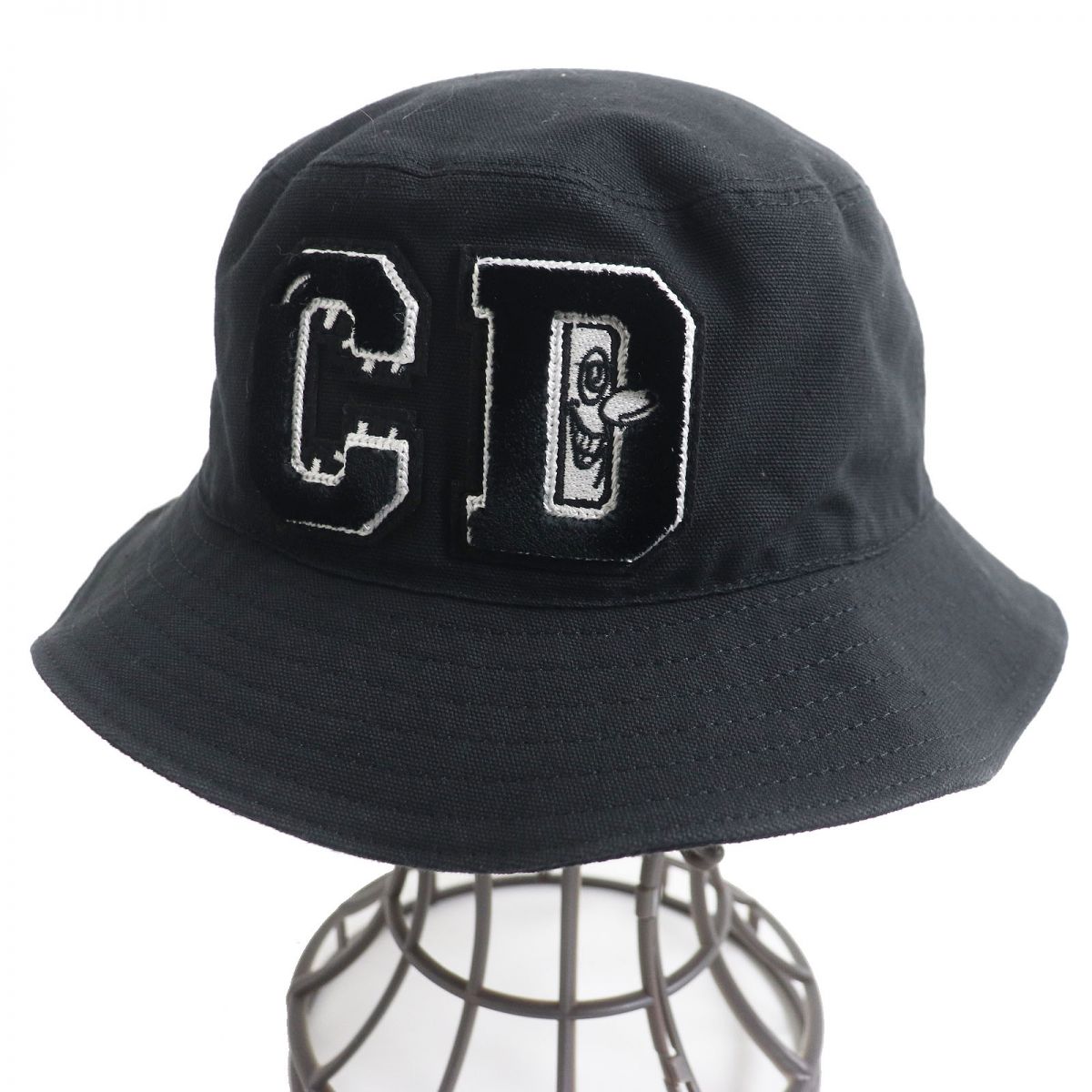 Dior Kenny Scharf Logo Patch Bucket Hat Black M