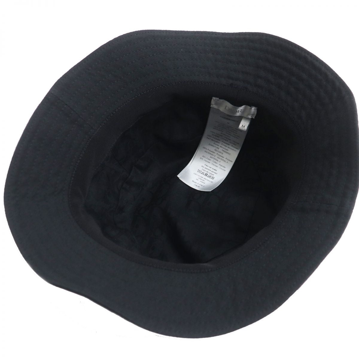 Dior Kenny Scharf Logo Patch Bucket Hat Black M