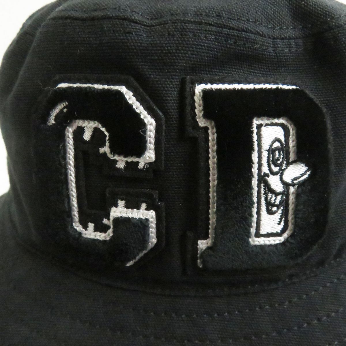 Dior Kenny Scharf Logo Patch Bucket Hat Black M